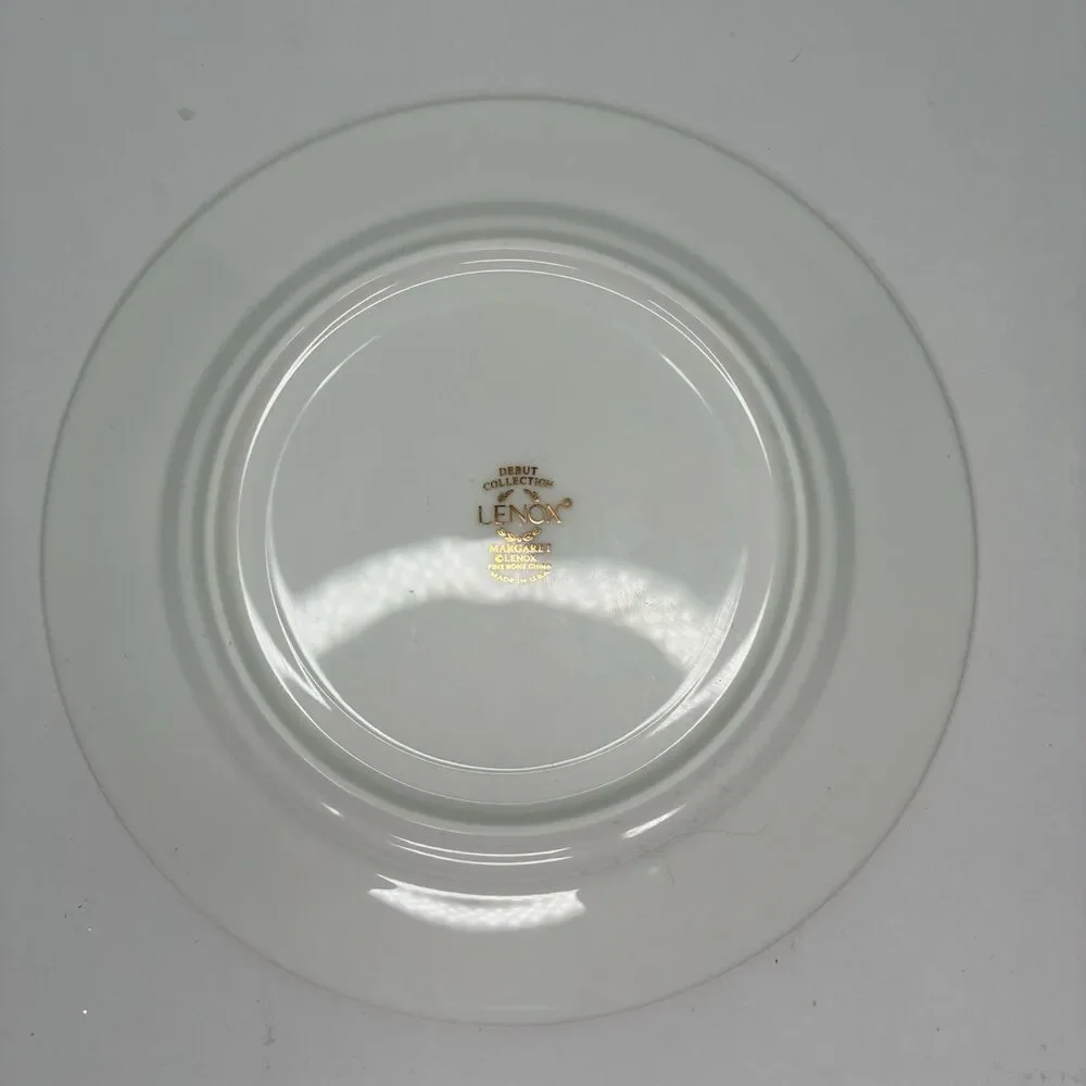 Lenox Debut Collection Margaret Bread Dessert Plates Bone China USA Set Of 4